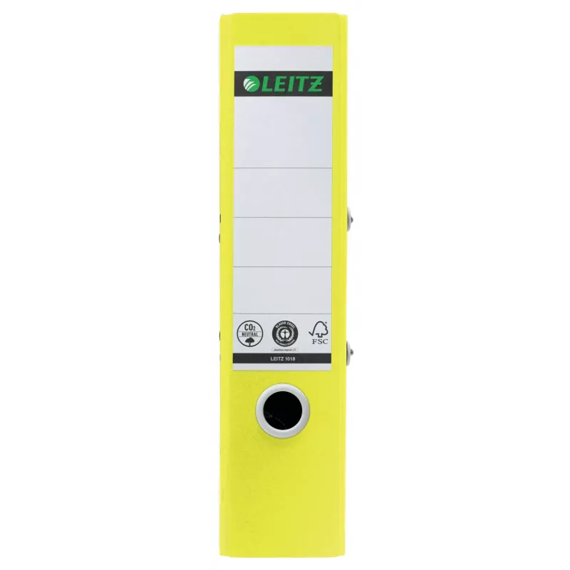 Leitz 180° Recycle segregator dźwigniowy, A4, okrągły pierścień, przechowywanie, karton, żółty, żółty