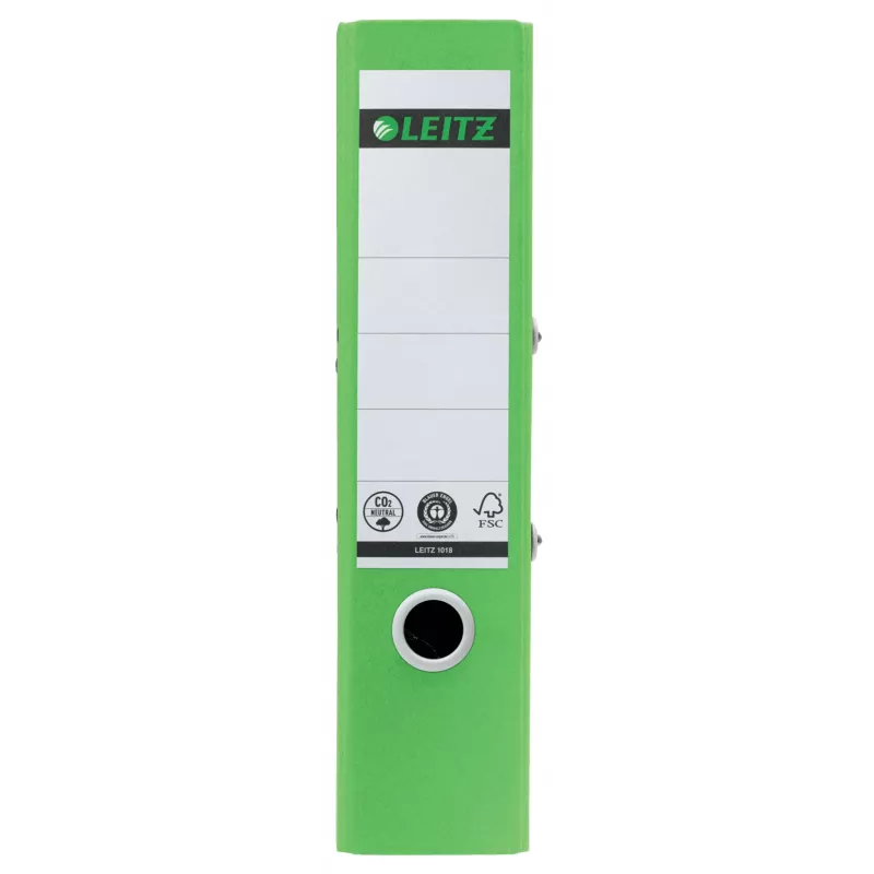 Leitz 180° Recycle segregator dźwigniowy, A4, okrągłe pierścienie, przechowywanie, karton, zielony, zielony