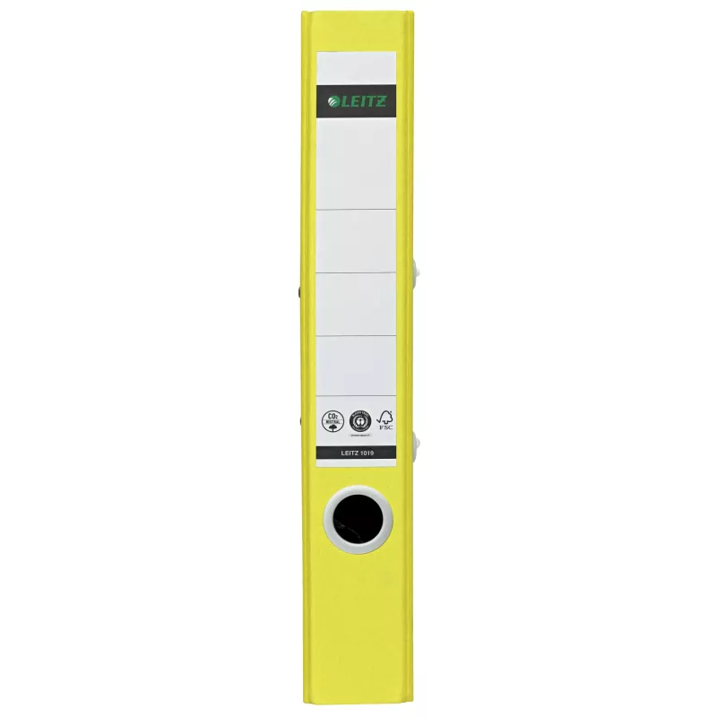 Leitz 180° Recycle Segregator dźwigniowy, A4, okrągłe pierścienie, przechowywanie, karton, żółty, żółty