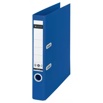 Leitz 180° Recycle, segregator dźwigniowy, A4, okrągłe pierścienie, do przechowywania, kartonowy, niebieski, niebieski