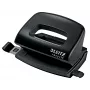 Leitz NeXXt Recycle Mini dziurkacz, 10 arkuszy, czarny, tworzywo sztuczne, 8 cm, 5,5 mm, A4
