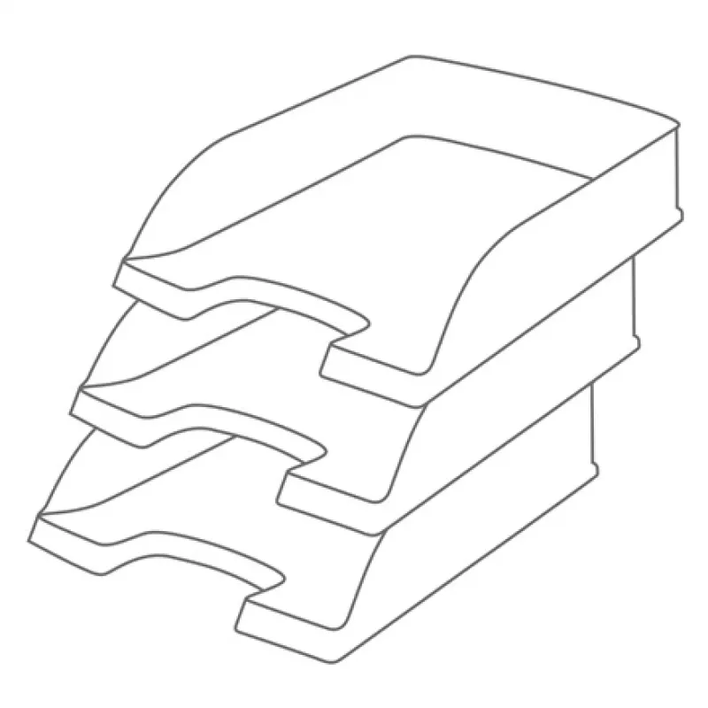 Leitz Recycle Letter Tray, plastik, zielony, A4+, A4, A4+, 1 szuflada(y), 255 x 70 x 357 mm