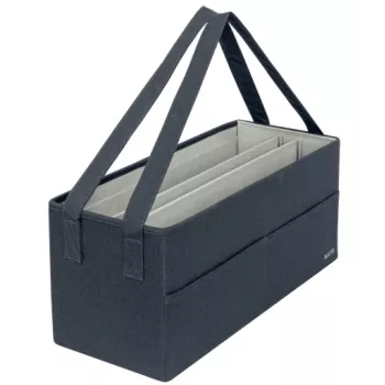 Leitz Fabric Hot Desking Work Bag, tkanina, monochromatyczny, tkanina, zamek błyskawiczny, unisex, 465 mm