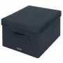 Leitz Fabric Storage Box z pokrywą średnia, zestaw 2 szt., Pudełko do przechowywania, Niebieski, Prostokątny, Tkanina, Monochromatyczny, Tkanina