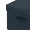 Leitz Fabric Storage Box z pokrywą średnia, zestaw 2 szt., Pudełko do przechowywania, Niebieski, Prostokątny, Tkanina, Monochromatyczny, Tkanina