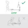 Leitz Ergo Space Saving Single Monitor Arm, Clamp/Grommet, 9 kg, 43.2 cm (17 cali), 81.3 cm (32 cale), 100 x 100 mm, Szary