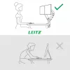 Leitz Ergo Space Saving Dual Monitor Arm, Clamp/Grommet, 18 kg, 43,2 cm (17 cali), 81,3 cm (32 cale), 100 x 100 mm, szary