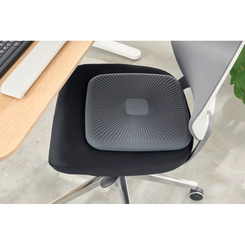 Leitz Ergo Active Wobble Cushion, poduszka równoważna, szary, 360 mm, 360 mm, 55 mm, 1,24 kg