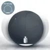 Leitz Ergo Active piłka do siedzenia z funkcją stopera 65cm, Szary, Pełnowymiarowa, 150 kg, TÜV, 65 cm, 2.87 kg
