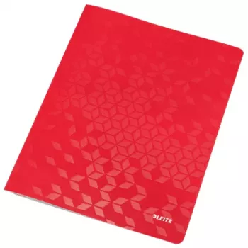 Leitz płaski File Card/Board WOW A4, teczka tradycyjna, A4, Karton, Czerwony, Pozioma/Pionowa, 60 arkuszy
