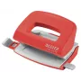 Leitz NeXXt Recycle Mini dziurkacz, 10 arkuszy, czerwony, tworzywo sztuczne, 8 cm, 5,5 mm, A4, A5, A6, Folio, US-Quart, 8 x 8 x 8 cm