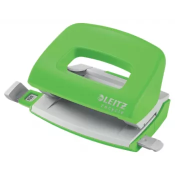 Leitz NeXXt Recycle Mini dziurkacz, 10 arkuszy, czarny, tworzywo sztuczne, 8 cm, 5,5 mm, A4