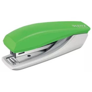 Leitz NeXXt Recycle Mini Stapler, 10 arkuszy, zielony, standardowe zaginanie, tworzywo sztuczne, 80 g/m², 3,5 cm
