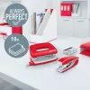 Leitz Zszywacz i dziurkacz zestaw Mini WOW, 10 kartek, czerwony, P2, metal, 80 g/m², 3,5 cm