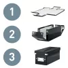 Leitz Click & Store WOW Small Storage Box, Pudełko do przechowywania, Czerwony, Prostokątny, Karton, Monochromatyczny, Do użytku wewnętrznego