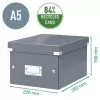 Leitz Click & Store WOW Small Storage Box, Pudełko do przechowywania, Czerwony, Prostokątny, Karton, Monochromatyczny, Do użytku wewnętrznego