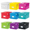 Leitz Click & Store WOW Small Storage Box, Pudełko do przechowywania, Czerwony, Prostokątny, Karton, Monochromatyczny, Do użytku wewnętrznego