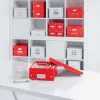 Leitz Click & Store WOW Small Storage Box, Pudełko do przechowywania, Czerwony, Prostokątny, Karton, Monochromatyczny, Do użytku wewnętrznego