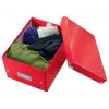 Leitz Click & Store WOW Small Storage Box, Pudełko do przechowywania, Czerwony, Prostokątny, Karton, Monochromatyczny, Do użytku wewnętrznego