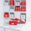 Leitz Click & Store WOW Medium Organiser Box, pudełko do przechowywania, czerwony, prostokątny, karton, monochromatyczny, do użytku wewnętrznego