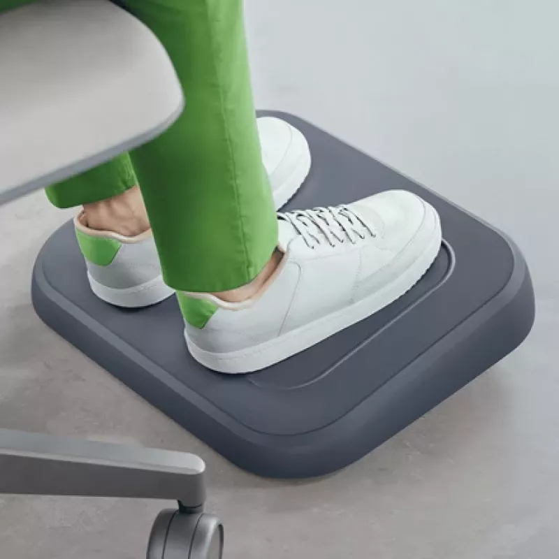 Leitz Ergo Regulowany podnóżek pod biurko, 80% plastiku z recyklingu, Szary, Plastik z recyklingu, 34 cm, 42 cm, 340 mm, 420 mm