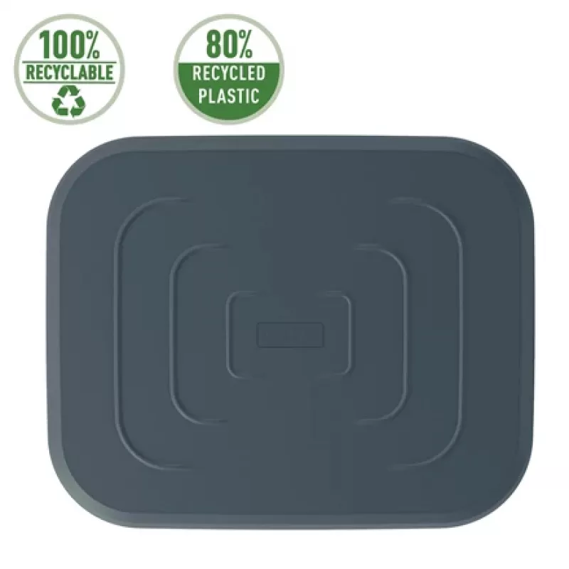 Leitz Ergo Regulowany podnóżek pod biurko, 80% plastiku z recyklingu, Szary, Plastik z recyklingu, 34 cm, 42 cm, 340 mm, 420 mm