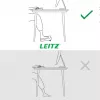 Leitz Ergo Regulowany podnóżek pod biurko, 80% plastiku z recyklingu, Szary, Plastik z recyklingu, 34 cm, 42 cm, 340 mm, 420 mm