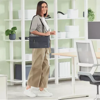 Leitz Fabric Compact Hot Desking Work Bag, tkanina, monochromatyczny, unisex, 355 mm, 200 mm, 210 mm