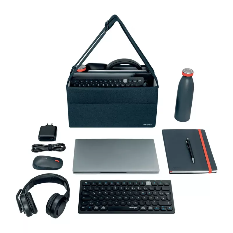 Leitz Fabric Compact Hot Desking Work Bag, tkanina, monochromatyczny, unisex, 355 mm, 200 mm, 210 mm