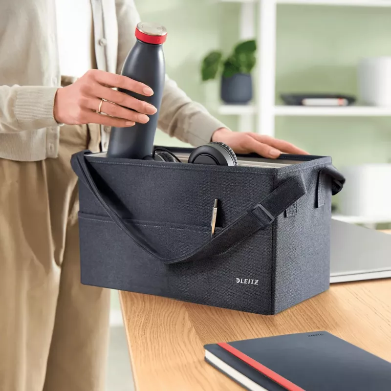 Leitz Fabric Compact Hot Desking Work Bag, tkanina, monochromatyczny, unisex, 355 mm, 200 mm, 210 mm