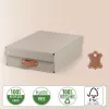 Leitz Puro Storage Box z pokrywą, średnio niski, 8L, 100% karton z recyklingu, zestaw 2 szt.