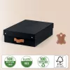 Leitz Puro Storage Box z pokrywą, średni niski, 8L, 100% karton z recyklingu, zestaw 2 szt.