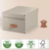 Leitz Puro Storage Box z pokrywą, średni, 17L, karton z recyklingu 100%, zestaw 2 szt.