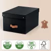 Pudełko do przechowywania Leitz Puro z pokrywą, średnie, 17L, 100% karton z recyklingu, zestaw 2 szt.