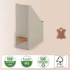 Leitz Puro Pojemnik na czasopisma, 100% karton z recyklingu, zestaw 2 szt., Beżowy, Tektura, 100 mm, 260 mm, 310 mm, 310 g