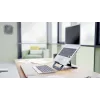 Leitz Ergo Aluminium Ultra-Flat Adjustable Laptop Stand, Laptop & tablet arm, Dark szary, Aluminium, 25.4 cm (10 inch), 43.2 cm (17 inch), 25.4 cm (10 inch)