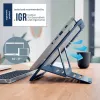 Leitz Ergo Aluminium Ultra-Flat Adjustable Laptop Stand, Laptop & tablet arm, Dark szary, Aluminium, 25.4 cm (10 inch), 43.2 cm (17 inch), 25.4 cm (10 inch)