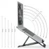 Leitz Ergo Aluminium Ultra-Flat Adjustable Laptop Stand, Laptop & tablet arm, Dark szary, Aluminium, 25.4 cm (10 inch), 43.2 cm (17 inch), 25.4 cm (10 inch)