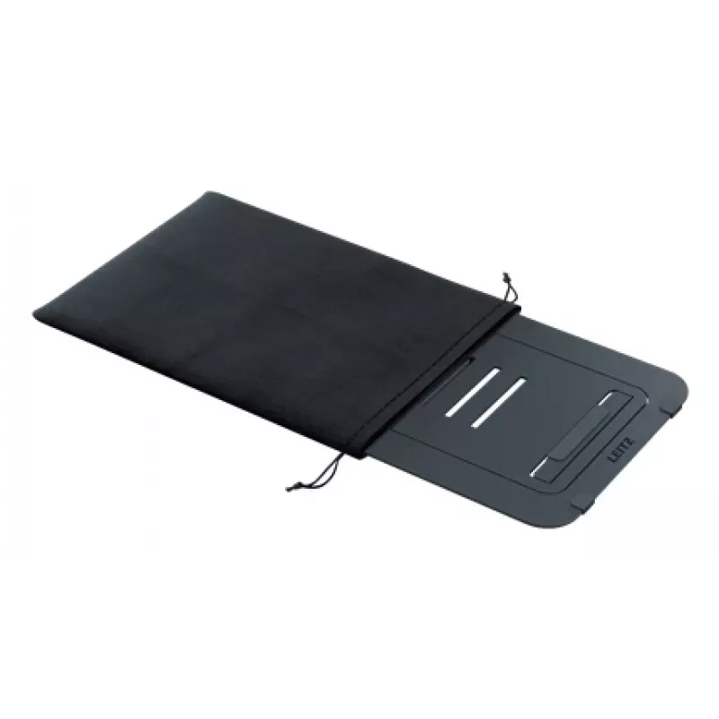 Leitz Ergo Aluminium Ultra-Flat Adjustable Laptop Stand, Laptop & tablet arm, Dark szary, Aluminium, 25.4 cm (10 inch), 43.2 cm (17 inch), 25.4 cm (10 inch)