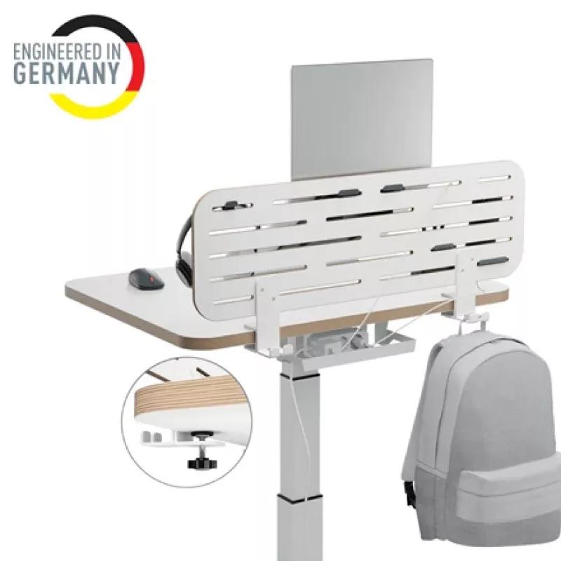 Leitz Ergo Organizer biurkowy na tablicę perforowaną z uchwytem na laptopa, 80x25 cm