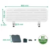 Leitz Ergo Organizer biurkowy na tablicę perforowaną z uchwytem na laptopa, 80x25 cm