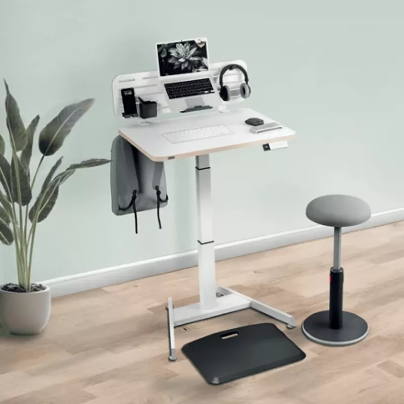 Leitz Ergo Organizer biurkowy na tablicę perforowaną z uchwytem na laptopa, 80x25 cm