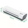 Leitz iLAM Home 4-w-1 Zestaw do laminowania A4, 24 cm, Laminator na gorąco, 300 mm/min, 0,4 mm, A4, 100 µm