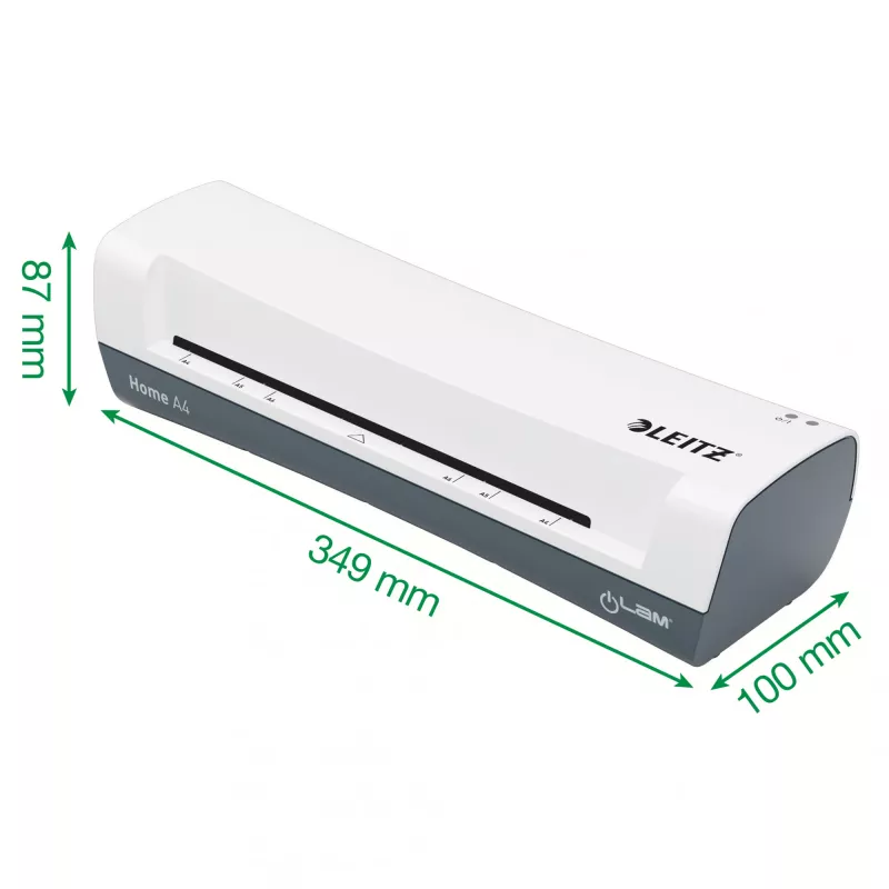 Leitz iLAM Home 4-w-1 Zestaw do laminowania A4, 24 cm, Laminator na gorąco, 300 mm/min, 0,4 mm, A4, 100 µm