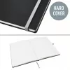 Leitz Style Notebook A4 w linie z twardą okładką, Monochromatic, Czarny, A4, 80 arkuszy, 100 g/m², Liniatura