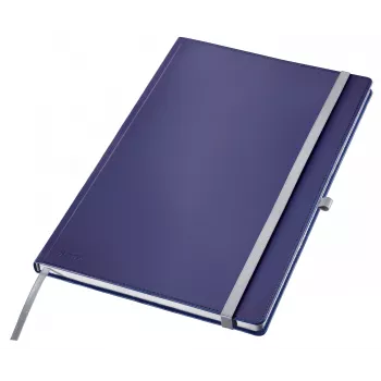 Leitz Style Notatnik A4 w kratkę z twardą okładką, Monochromatyczny, Niebieski, A4, 80 arkuszy, 100 g/m², Papier w kratkę