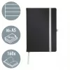 Leitz Style Notatnik A5 w linie z twardą oprawą, Monochromatyczny, Czarny, A5, 80 arkuszy, 100 g/m², Papier w linie