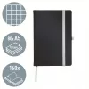 Leitz Style Notebook A5 w kratkę z twardą okładką, Monochromatyczny, Czarny, A5, 80 arkuszy, 100 g/m², Papier w kratkę