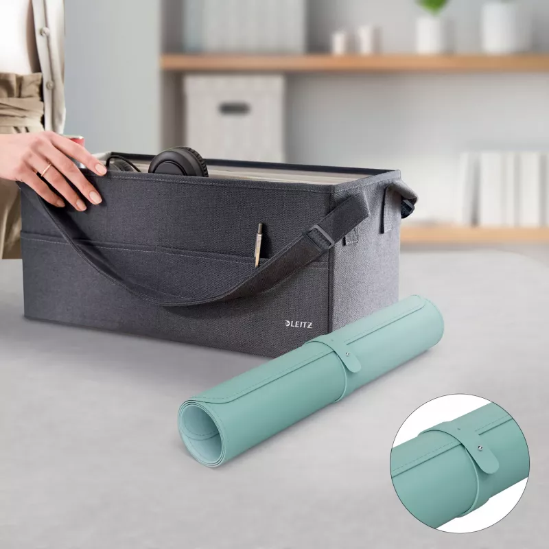 Leitz Large Desk Mat, kolor miętowy, polichlorek winylu (PVC), 400 mm, 800 mm, 2 mm, 350 g