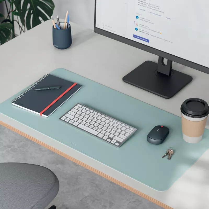 Leitz Large Desk Mat, kolor miętowy, polichlorek winylu (PVC), 400 mm, 800 mm, 2 mm, 350 g